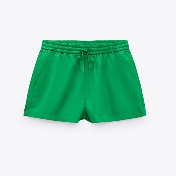 Zara Pants - Zara Satin Effect Shorts